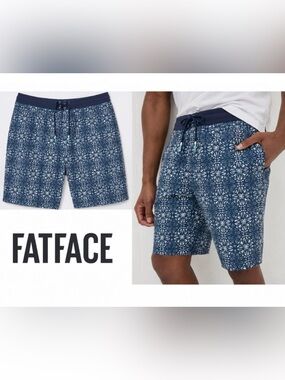Fat Face Mens Swim Trunks Camber Beach Print Size Small NWT